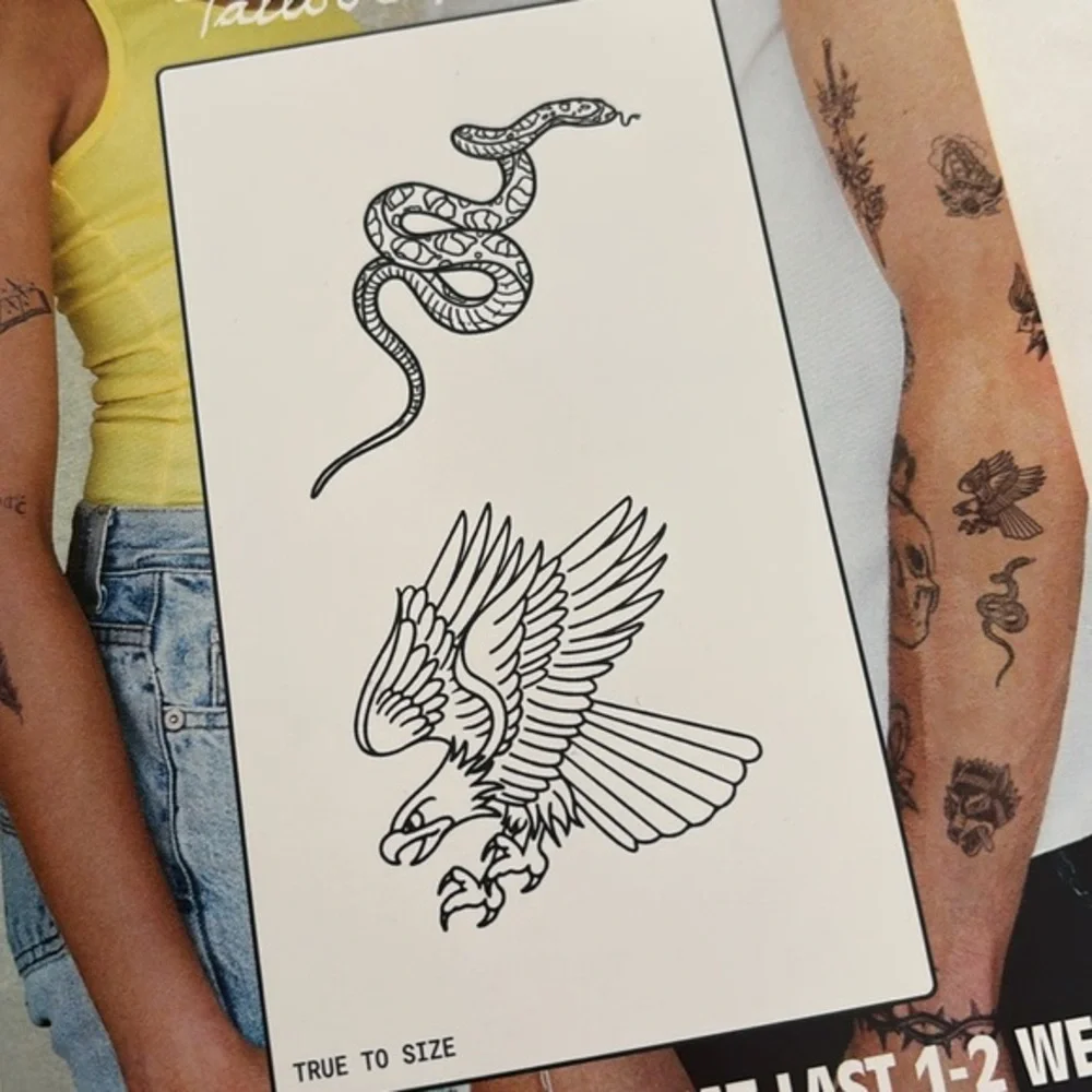 Inkbox Temporary Tattoos - Snake and Eagle Design.‎ Last 1-2 week  Halloween